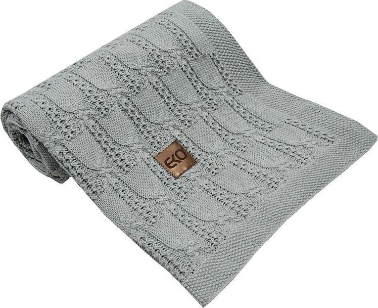 Dětská deka 100x80 cm Eko Knitwear Light Grey 2021 - obrázek 1