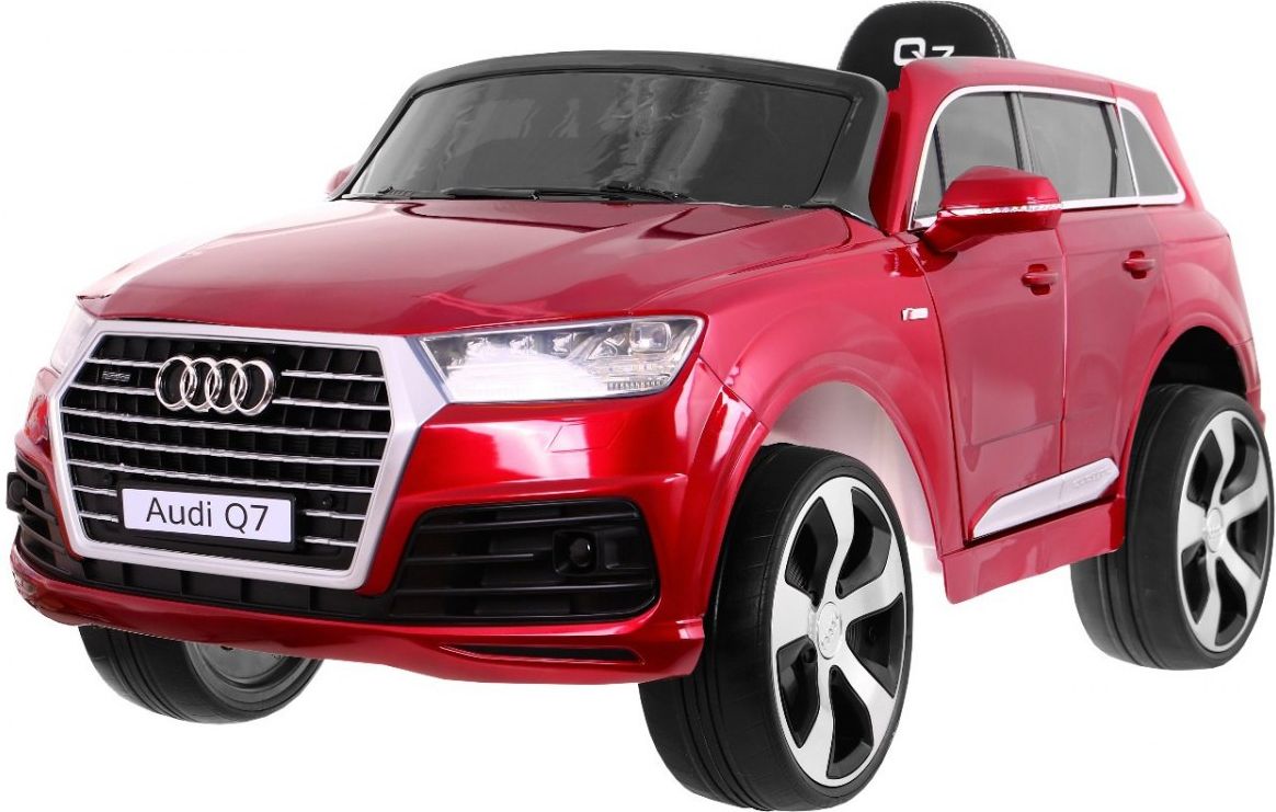 Audi Q7 s 2,4G bluetooth DO, EVA kola, kožená sedačka - lakované červené - obrázek 1