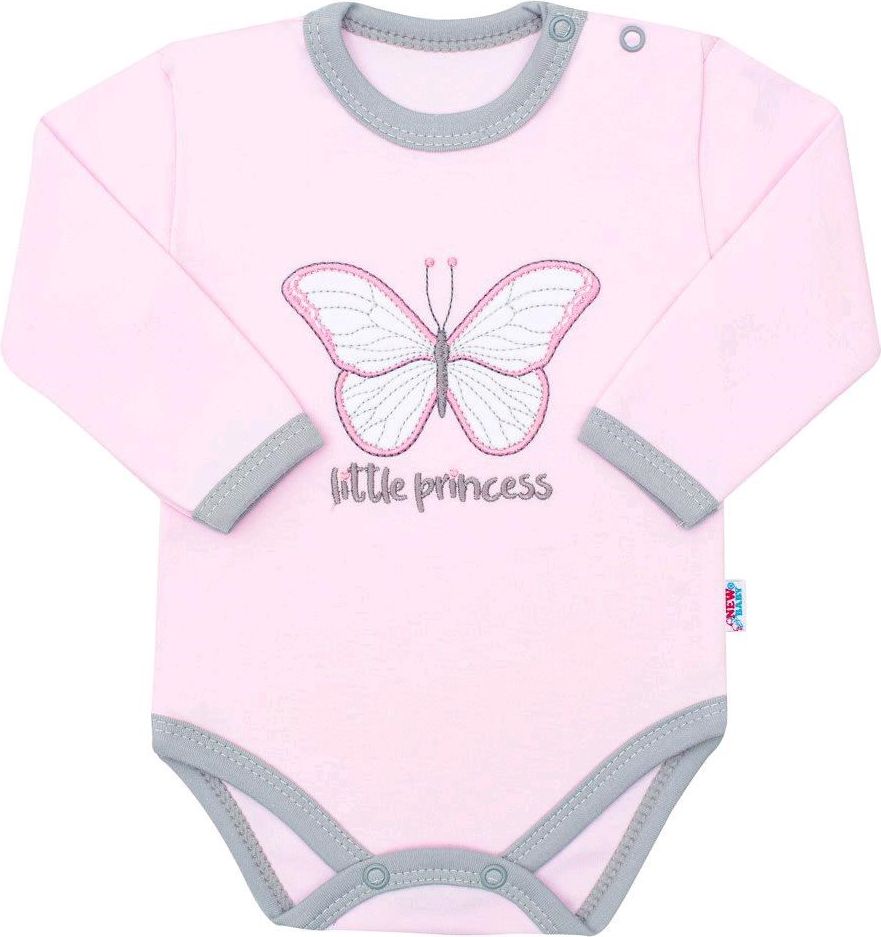 Kojenecké bavlněné body s dlouhým rukávem New Baby Little Princess Varianta: růžová/56 (0-3m) - obrázek 8
