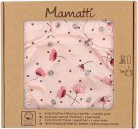 Plenkové kalhotky a EKO plena 2ks - VLČÍ MÁK na světle růžovém - Mamatti       velikost 3 - 8kg - obrázek 2
