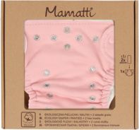 Plenkové kalhotky a EKO plena 2ks - JEDNOBAREVÉ růžové - Mamatti  velikost 3 - 8kg - obrázek 2