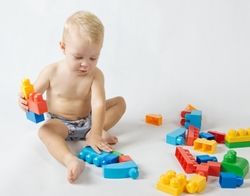 Plenkové kalhotky a EKO plena 2ks - JEDNOBAREVÉ růžové - Mamatti  velikost 3 - 8kg - obrázek 4