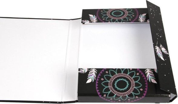Školní box na sešity s klopou Stil A4 Peříčka Mandala - obrázek 3
