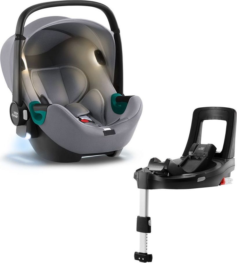 Britax Römer Baby-Safe iSense Bundle Flex iSense Frost Grey 2021 - obrázek 1