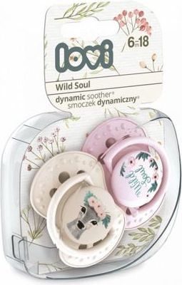 LOVI dudlík silikonový dynamický WILD SOUL 6-18m 2ks - holčička - obrázek 2