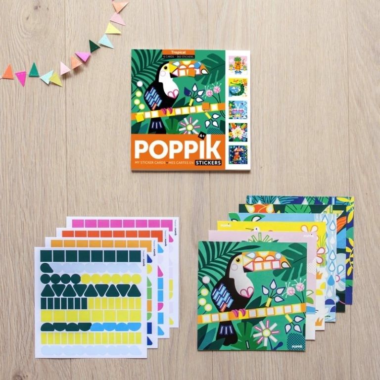 Poppik Kreativní karty se samolepkami V džungli - obrázek 4