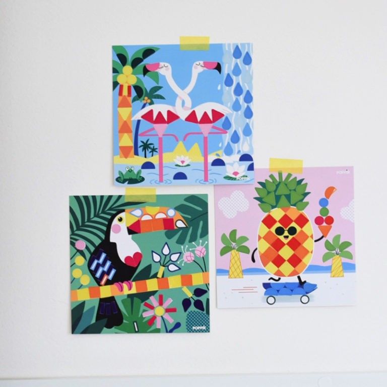 Poppik Kreativní karty se samolepkami V džungli - obrázek 5