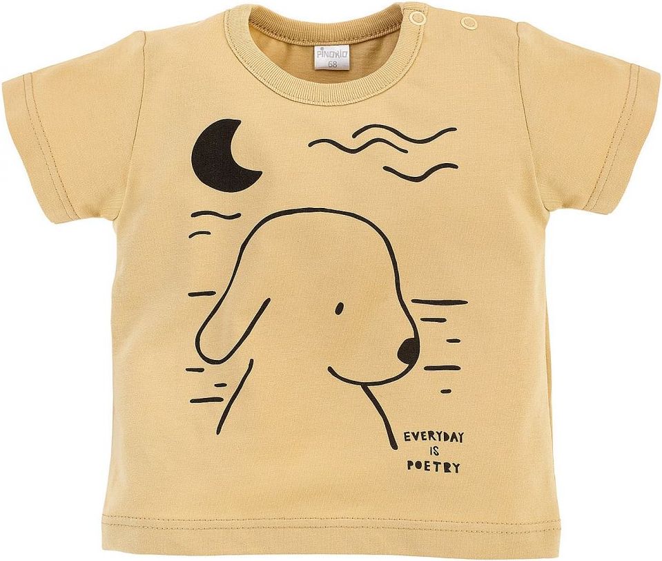 Pinokio Tričko Summertime Beige Dog - obrázek 1
