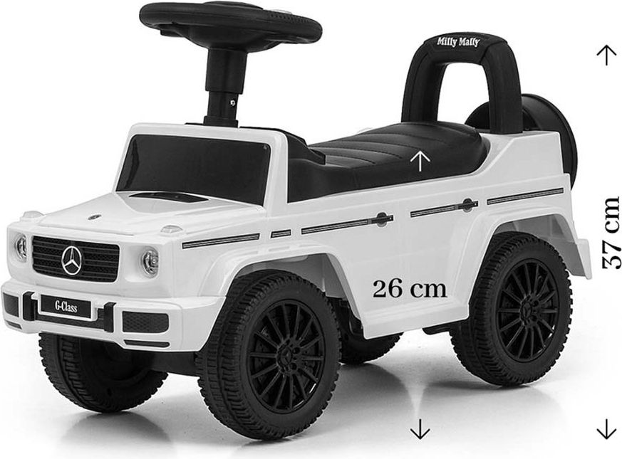 Odrážedlo MERCEDES G350d Milly Mally bílé - obrázek 3