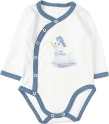 Kojenecká souprava 2-dílná bavlna - DUCK BOY bílo-modrá - vel.56 - obrázek 2