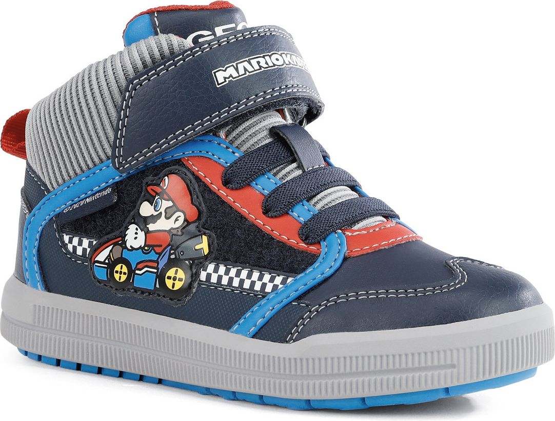 GEOX dětské kotníkové boty ARZACH BOY SUPER MARIO modré - šedé - J164AB Velikost: 24 - obrázek 2
