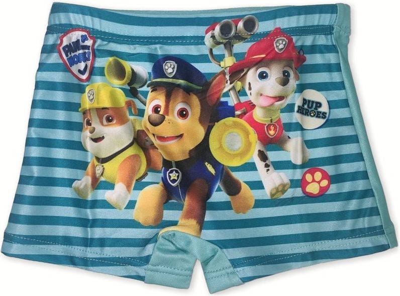 Setino · Dětské / chlapecké plavky boxerky Tlapková patrola - Paw Patrol - motiv Pup Heroes EU 98 Tyrkysová - obrázek 1