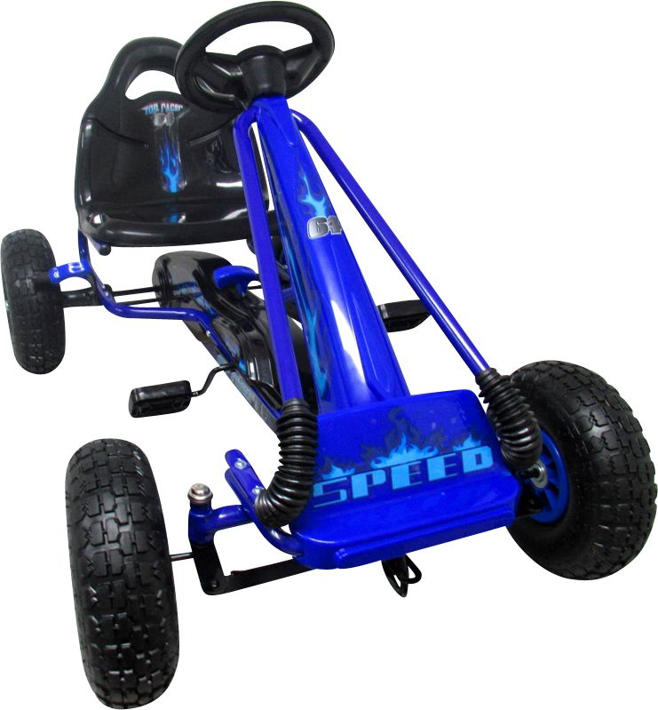 Šlapací motokára Gokart Fire - červená - obrázek 6