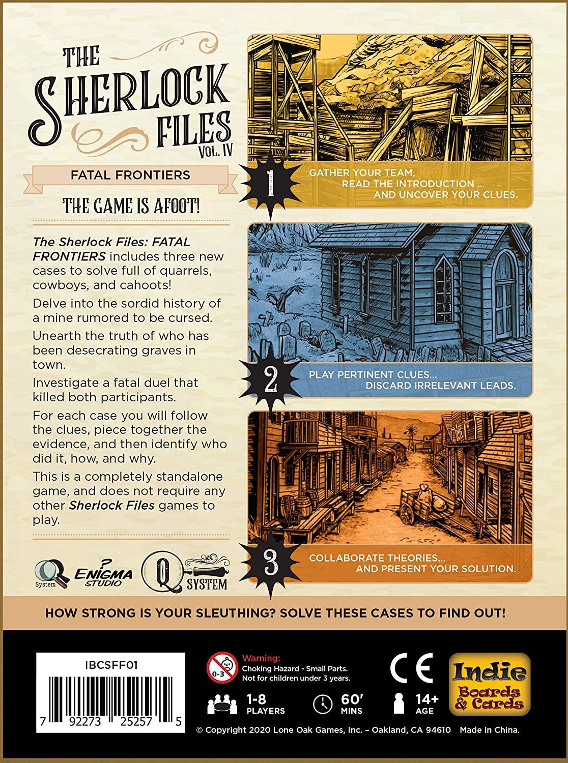 Indie Boards and Cards Sherlock Files Vol 4 Fatal Frontiers - obrázek 2