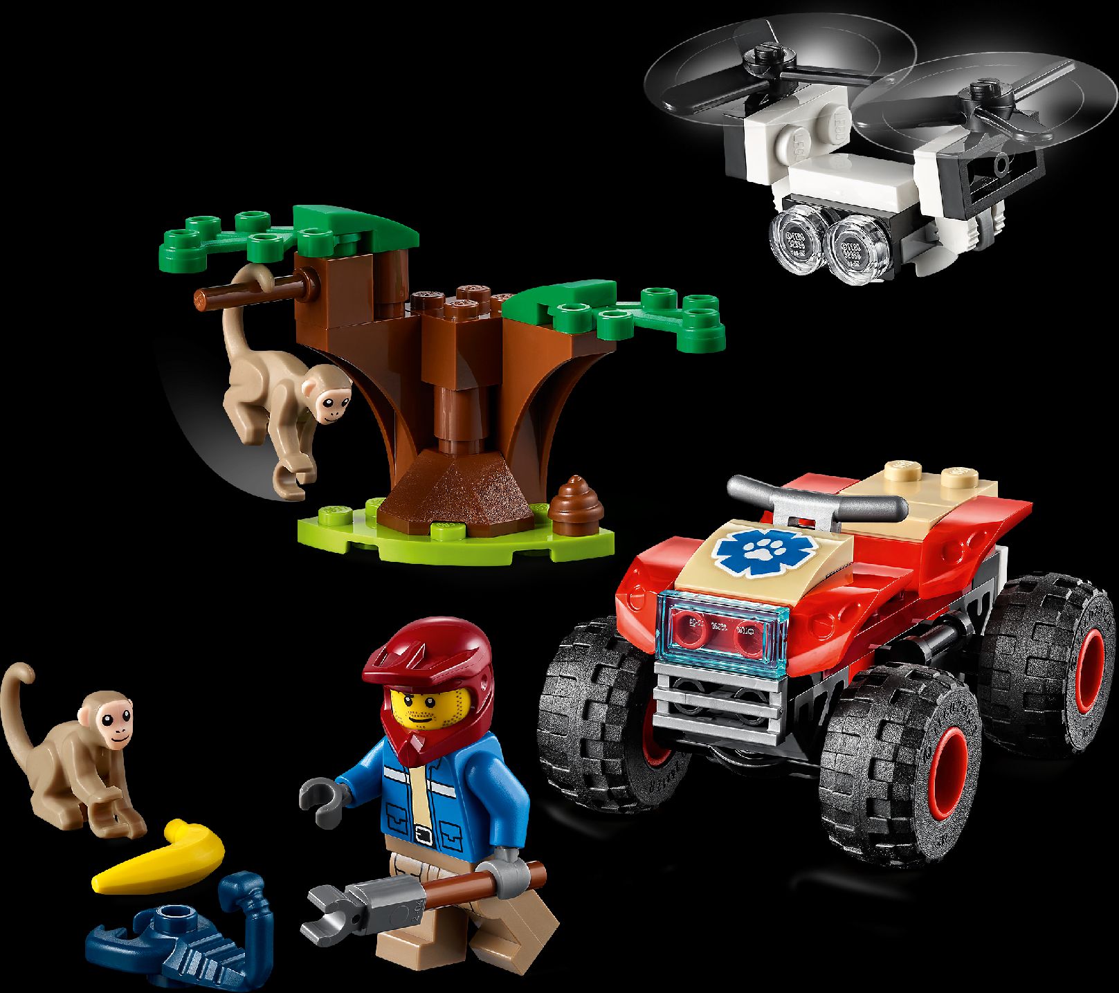 LEGO Záchranářská čtyřkolka do divočiny 60300 - obrázek 2