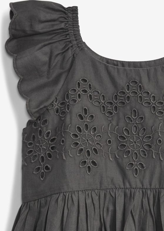 Empire Eyelet Šaty dětské GAP | Šedá | Dívčí | 5 let - obrázek 3