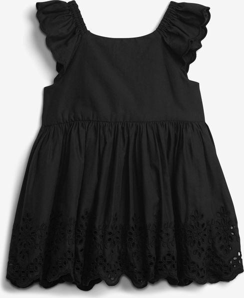July Eyelet Šaty dětské GAP | Černá | Dívčí | 3-6 měsíců - obrázek 2