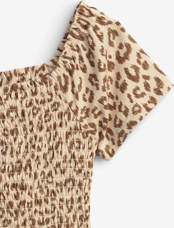 Smock Romper Overal dětský GAP | Hnědá | Dívčí | 18-24 měsíců - obrázek 3