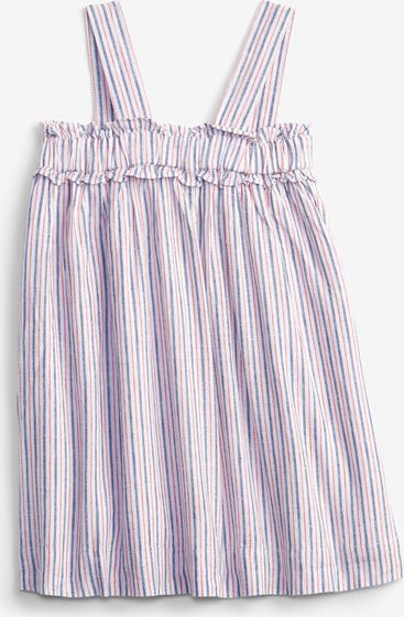 Linen Stripe Šaty dětské GAP | Růžová | Dívčí | 4 roky - obrázek 2