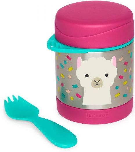 SKIP HOP Zoo Termoska na jídlo se lžičko/vidličkou Lama 325 ml, 3+ + AQUAINT 500 ml - obrázek 4