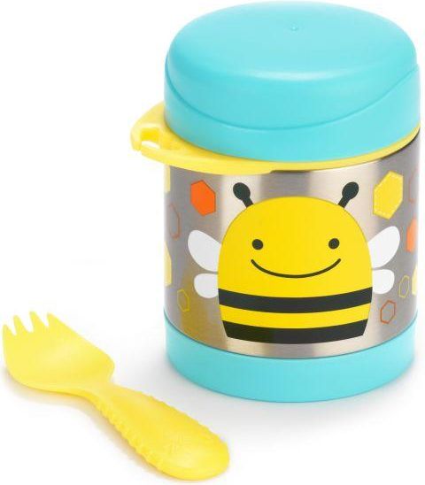 SKIP HOP Zoo Termoska na jídlo se lžičko/vidličkou Včelka 325 ml, 3+ + AQUAINT 500 ml - obrázek 3