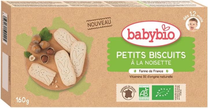 3x BABYBIO Sušenky s lískovými oříšky 160 g - obrázek 2