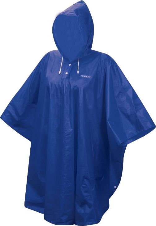Force poncho dětské nepromokavé, modré XS M - obrázek 1