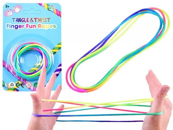 Prstová hra s neonovou šňůrkou