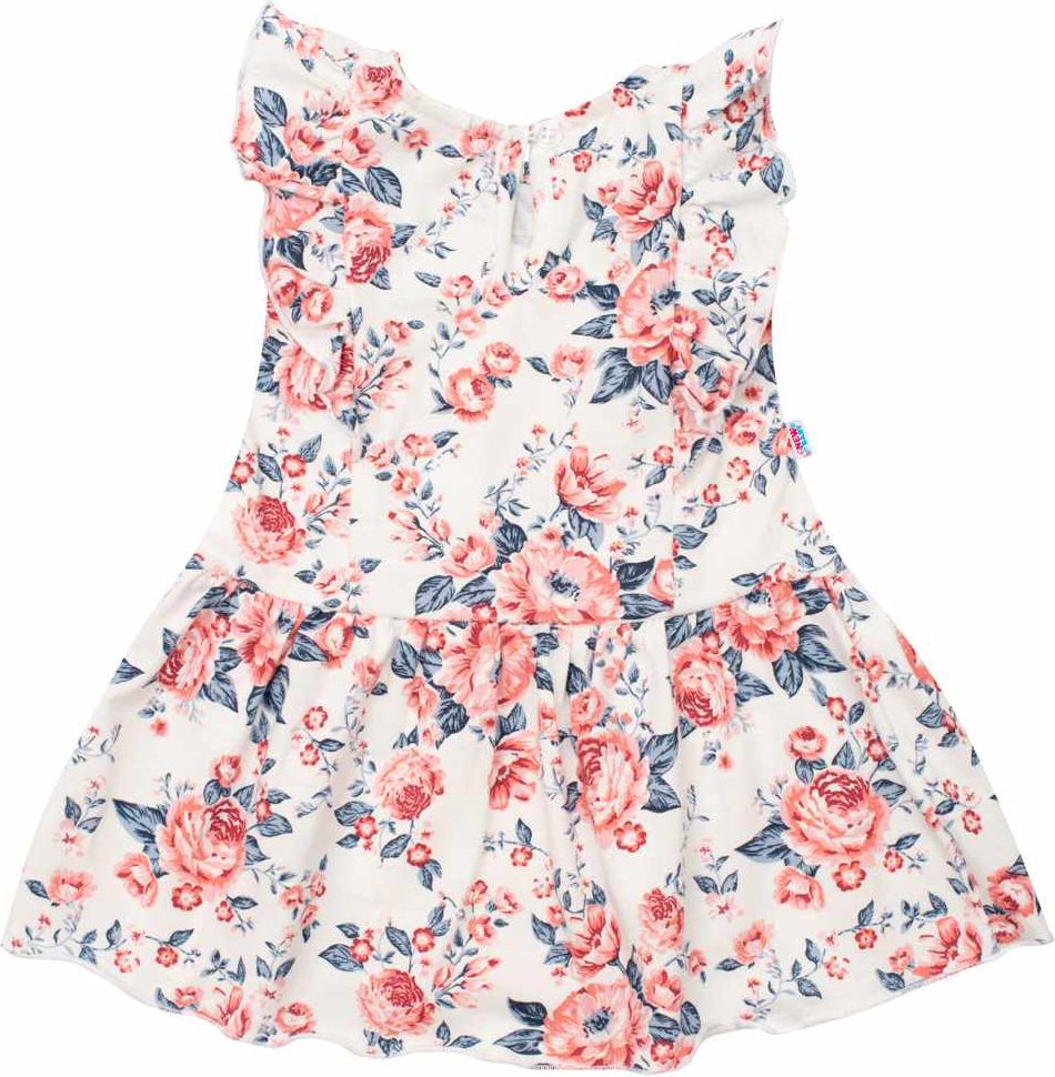 Kojenecké letní bavlněné šatičky New Baby Roses Varianta: smetanovo-růžové - smetanová/56 (0-3m) - obrázek 28