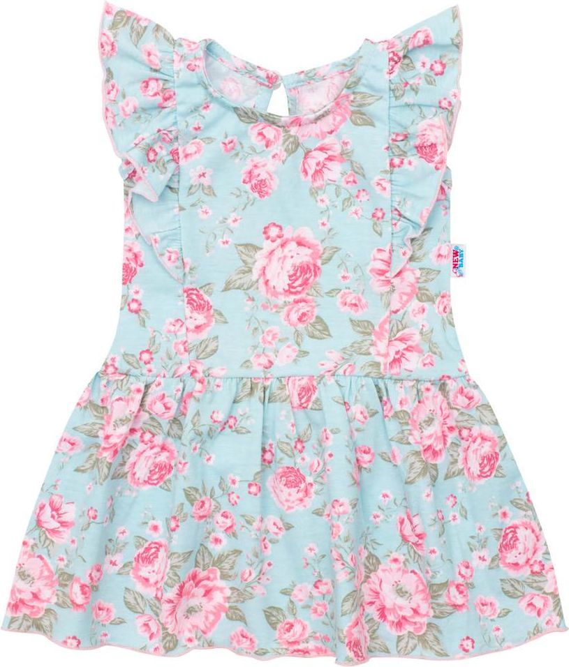 Kojenecké letní bavlněné šatičky New Baby Roses Varianta: smetanovo-růžové - smetanová/56 (0-3m) - obrázek 53