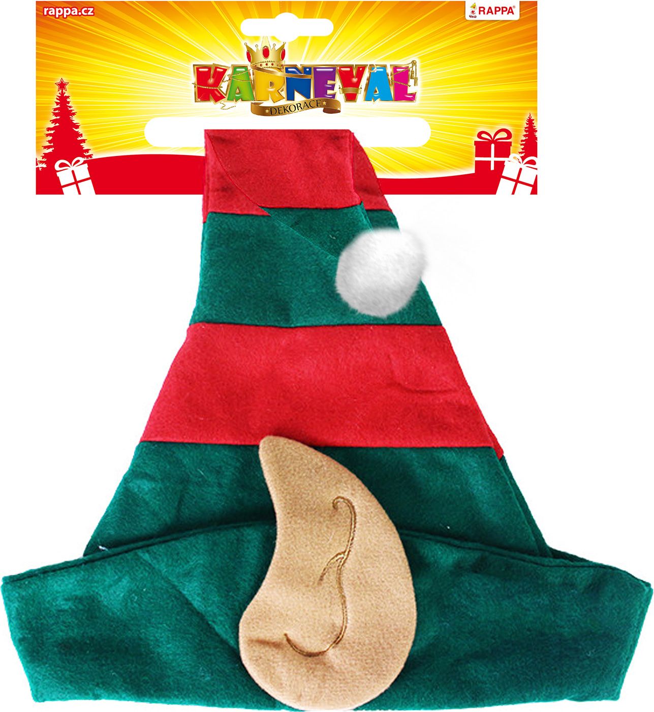 RAPPA Vánoční čepice Elf pro dospělé - obrázek 1