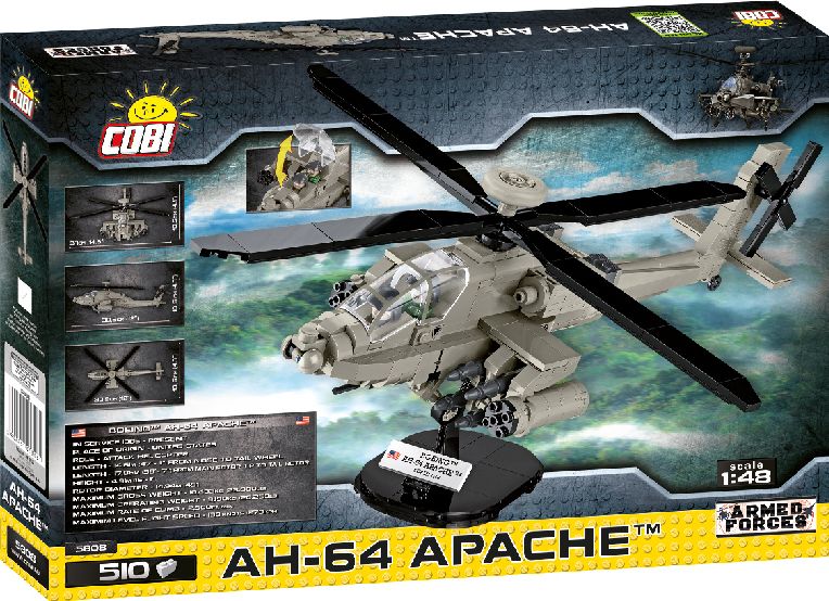 COBI Stavebnice Armed Forces AH-64 Apache, 1:48, 510 k - obrázek 4