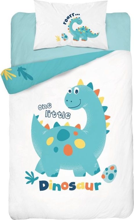 POVLEČENÍ DO POSTÝLKY DINO ZELENÁ - BAMBUS - obrázek 1
