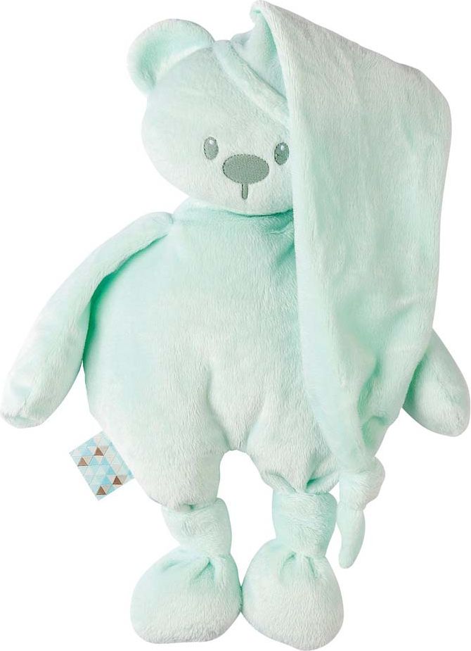 NATTOU Hračka plyšová medvídek Lapidou 100% recycled mint 36cm - obrázek 1