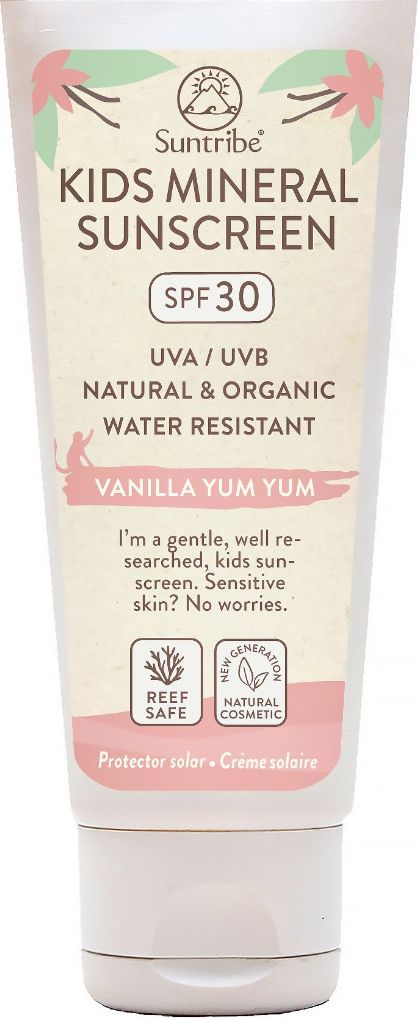 Suntribe Přírodní opalovací minerální krém pro děti s vůní vanilky SPF30 100 ml - obrázek 4