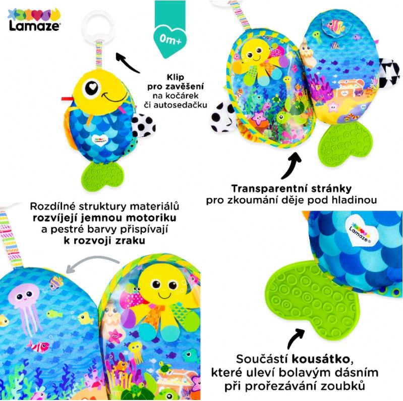 Lamaze - Závěsná knížka rybička - obrázek 2