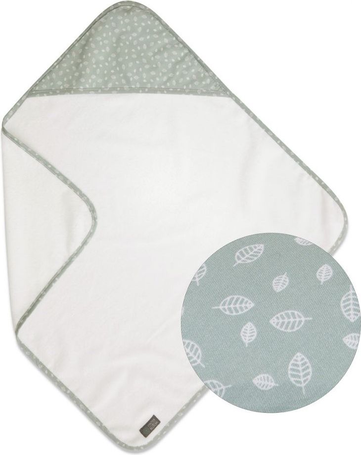 VINTER & BLOOM Osuška s kapucí Nordic Leaf Mild Green 2021 - obrázek 1