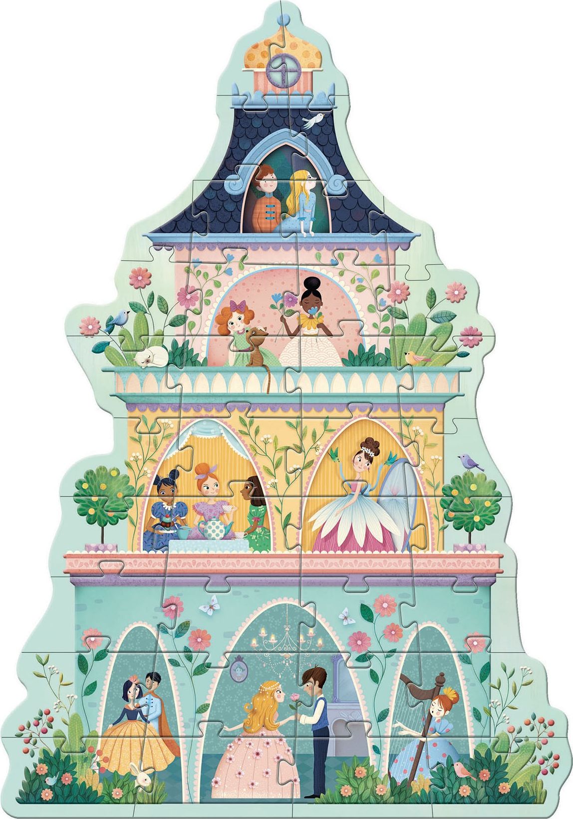 Djeco Puzzle Věž princezny 36 dílků - obrázek 2