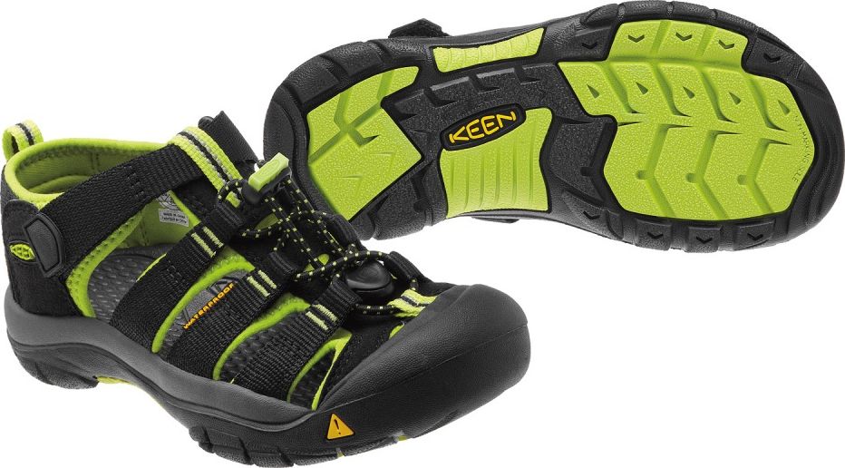 KEEN NEWPORT H2 CHILDREN black/lime green velikost: US9 - 25/26 EU - obrázek 1