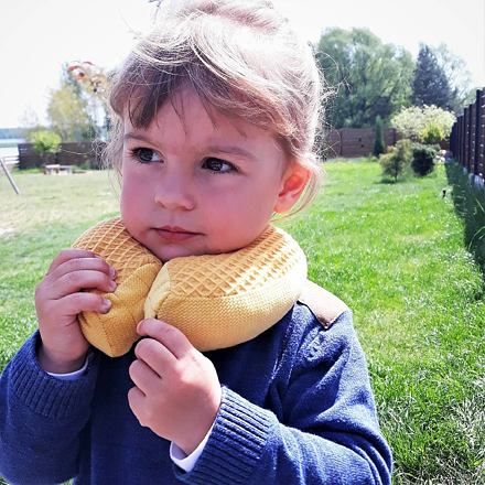 Rollersy cestovní polštářek velikost S Mustard - obrázek 3