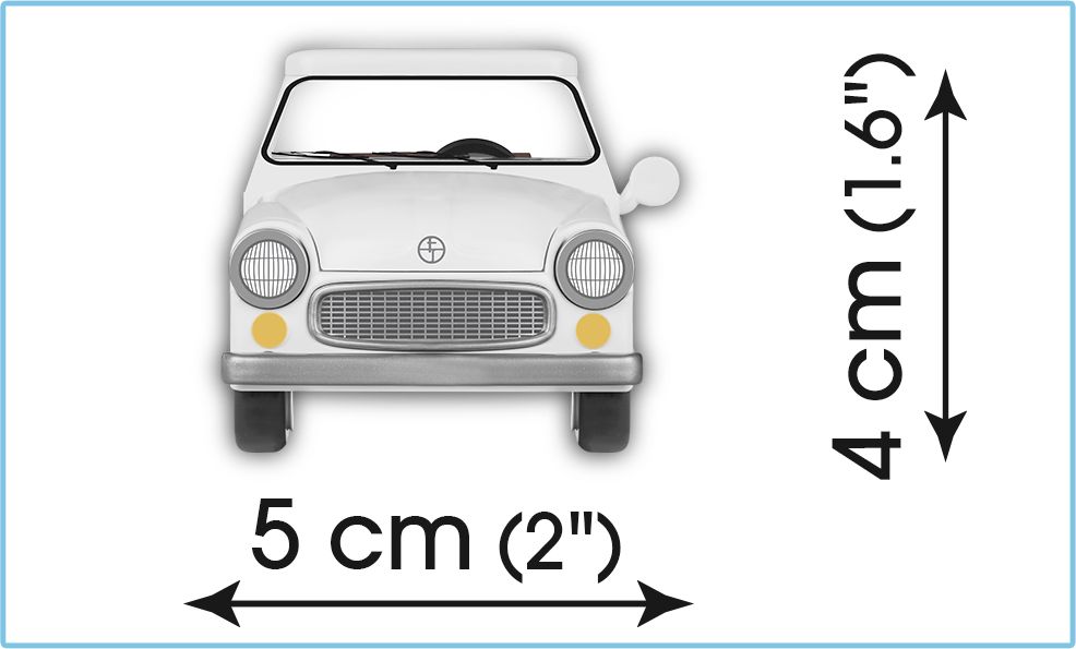 Cobi 24553 Youngtimer SYRENKA 104, 1:35, 100 k, 1f - obrázek 4