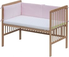 Mantinel do postýlky - PROŠÍVANÝ růžový - Scarlett - obrázek 2
