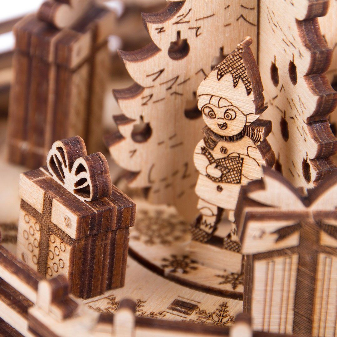 Wood Trick  "Dárky od Santy" - 3D dřevěné mechanické puzzle - obrázek 6