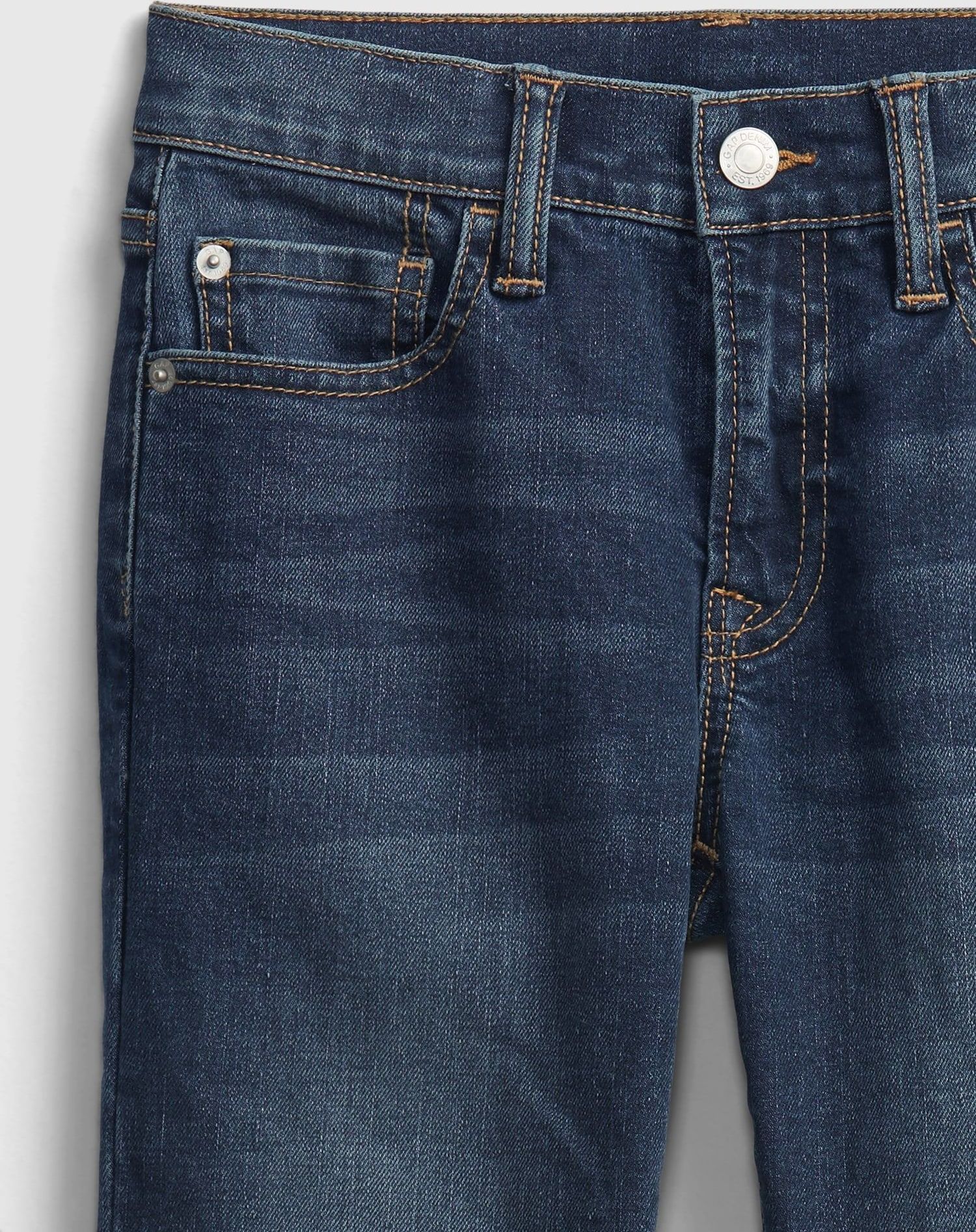 Modré klučičí džíny straight jeans with Washwell - 128 - obrázek 4