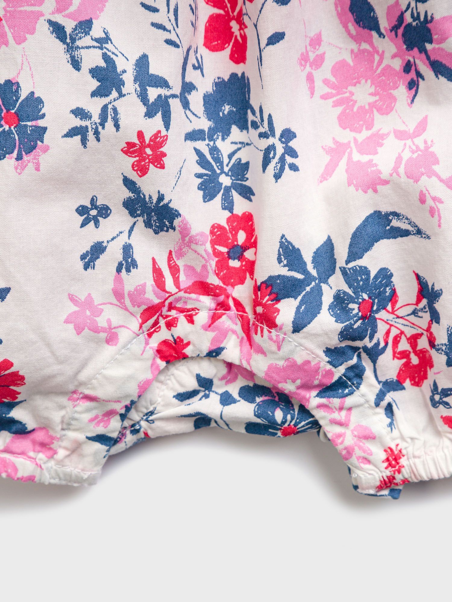Růžový holčičí dětský overal floral woven GAP - 50-62 - obrázek 4