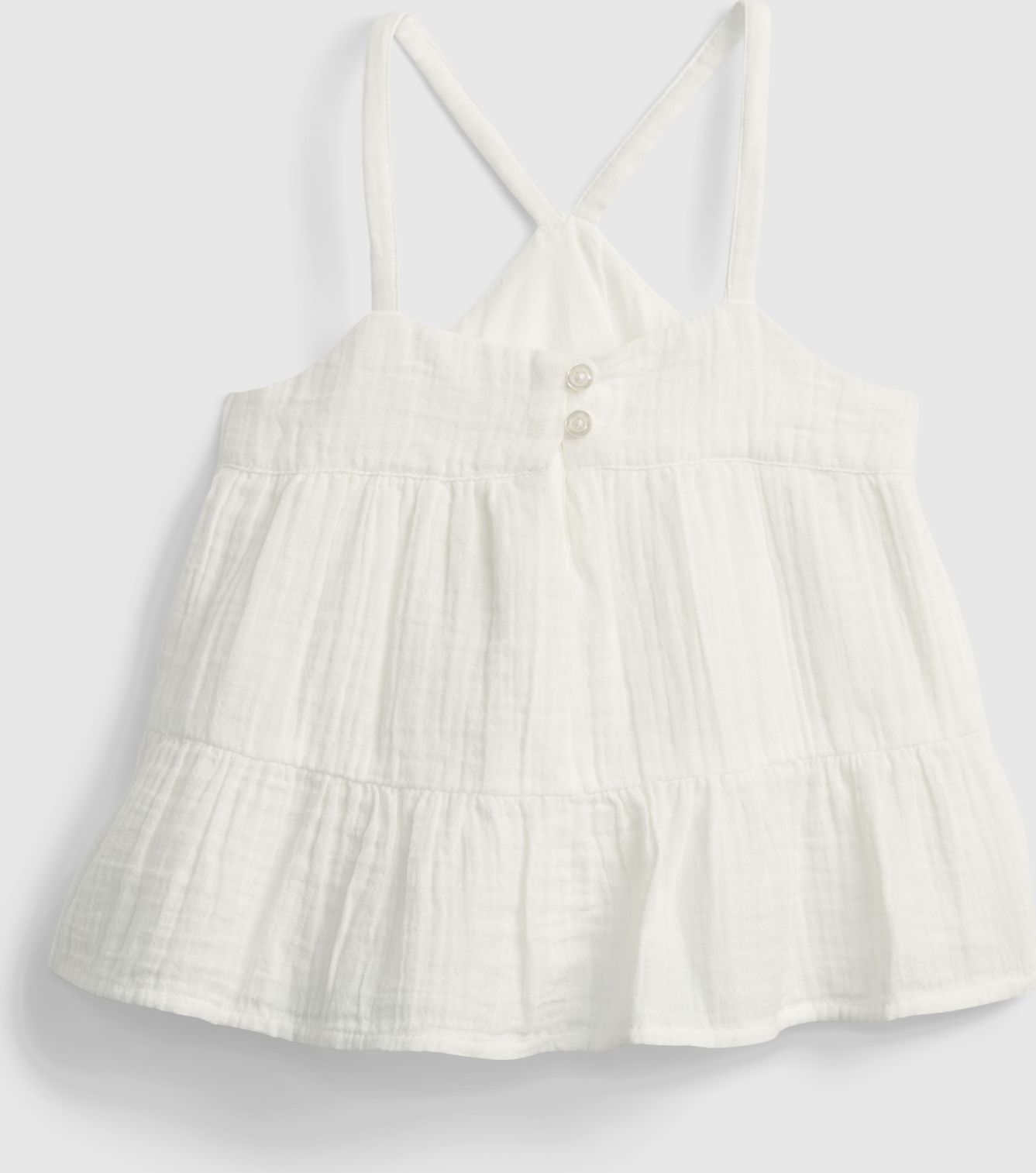 Smetanový holčičí dětský top strappy gauze tank GAP - 104 - obrázek 1