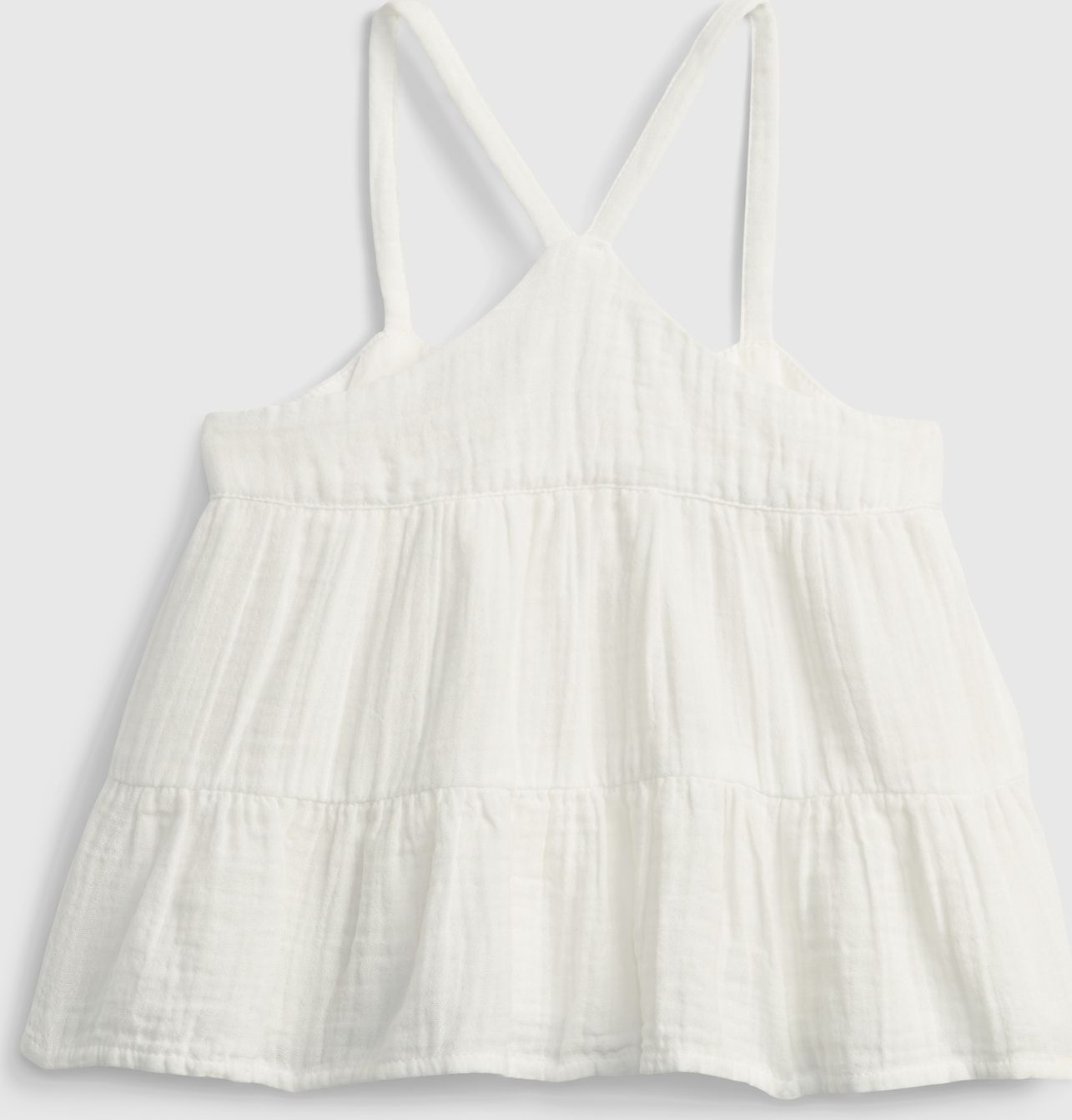 Smetanový holčičí dětský top strappy gauze tank GAP - 104 - obrázek 2