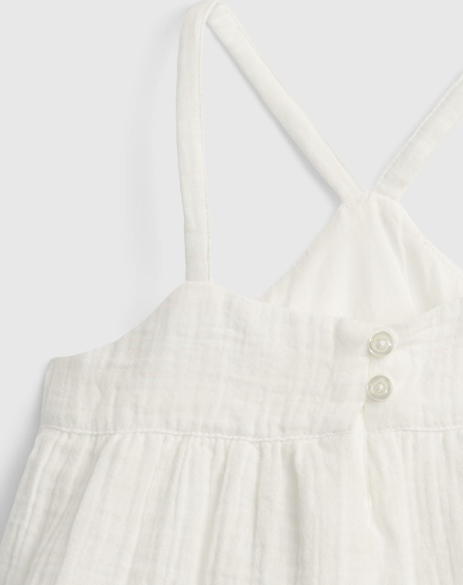 Smetanový holčičí dětský top strappy gauze tank GAP - 104 - obrázek 3