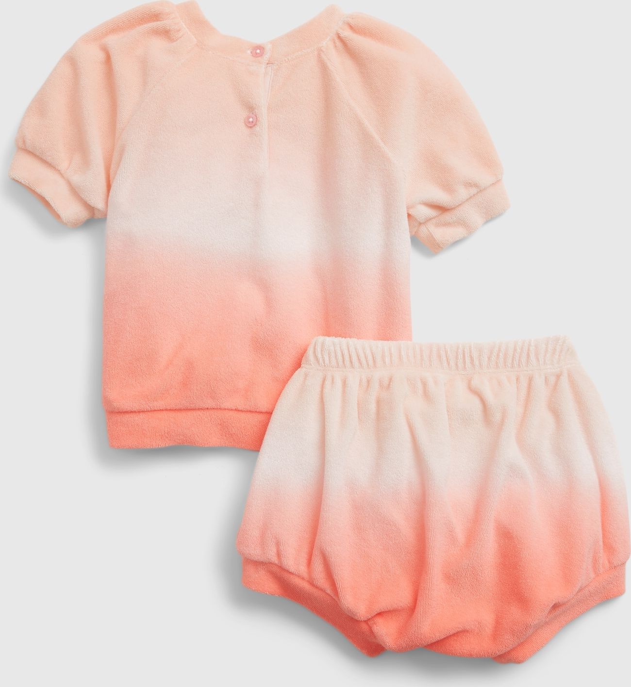 Baby set dip-dye outfit set Oranžová - 0-3M - obrázek 2