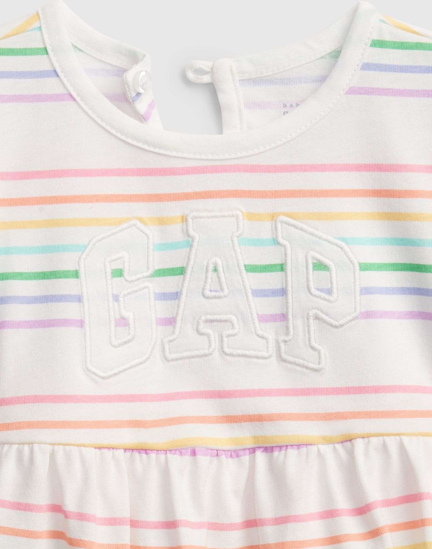 Baby šaty GAP Logo arch dress Barevná - 0-3M - obrázek 3